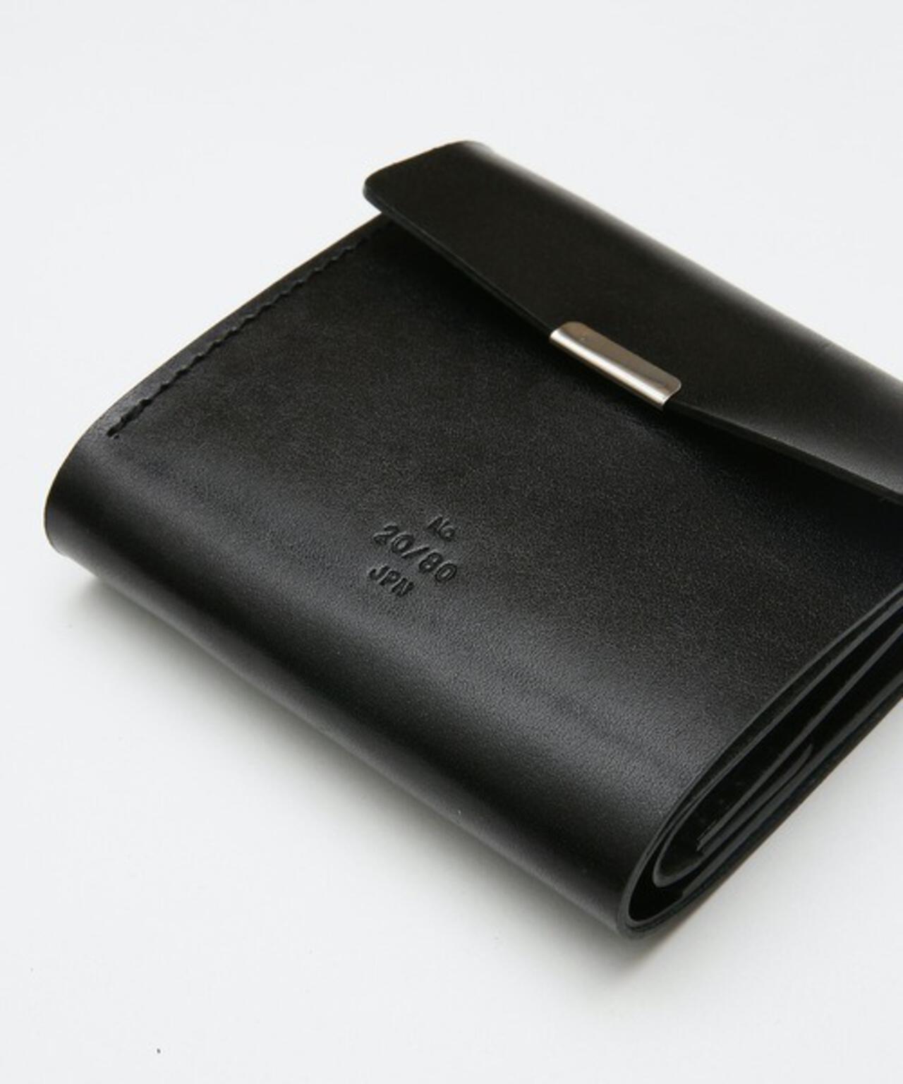 【20/80】トゥエンティーエイティー/TOCHIGI LEATHER FOLDED WALLET WITH FLAP