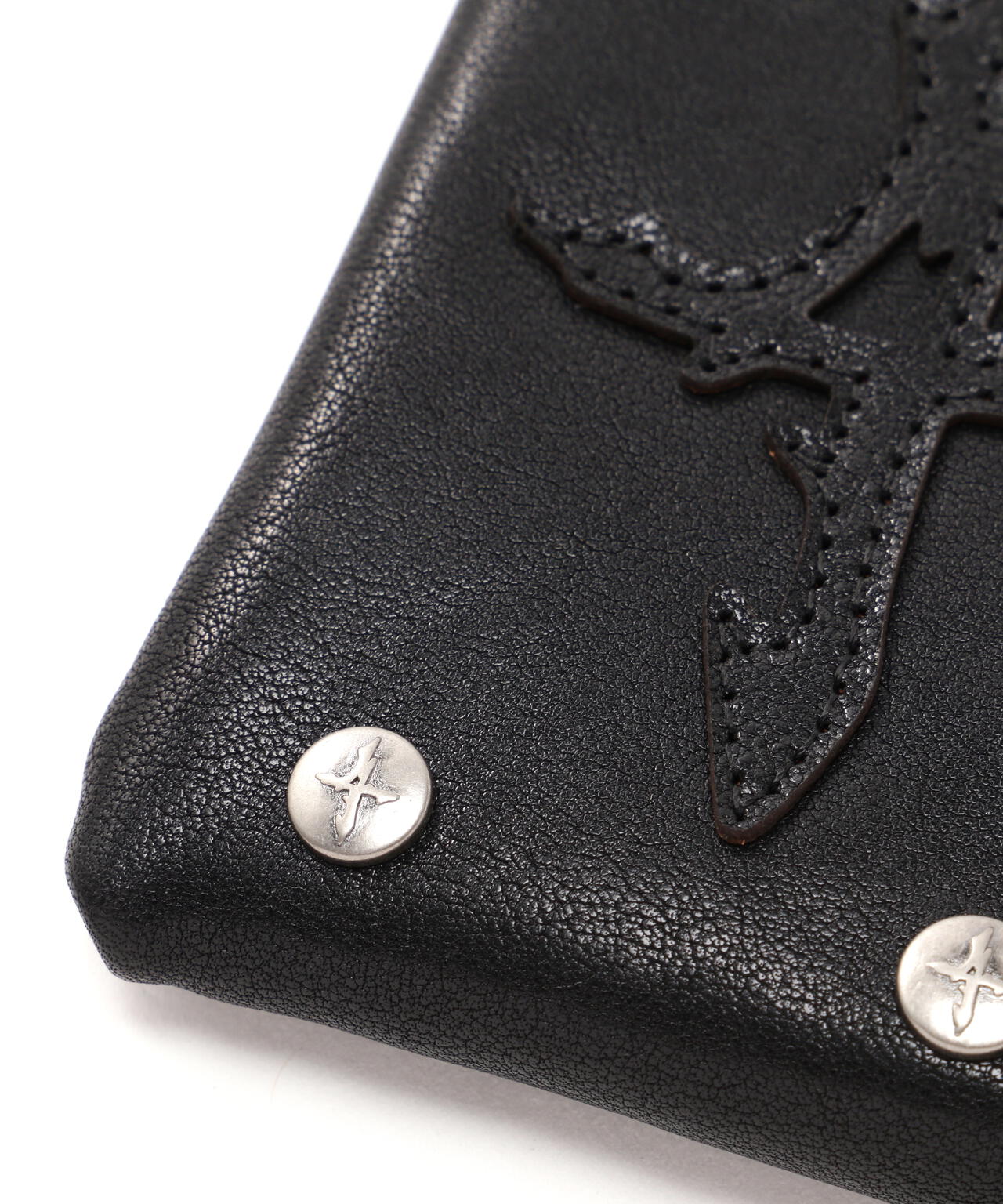 NOT4NERD/ノットフォーナード/PATCHED LEATHER SIDE ZIPPER CARD WALLET