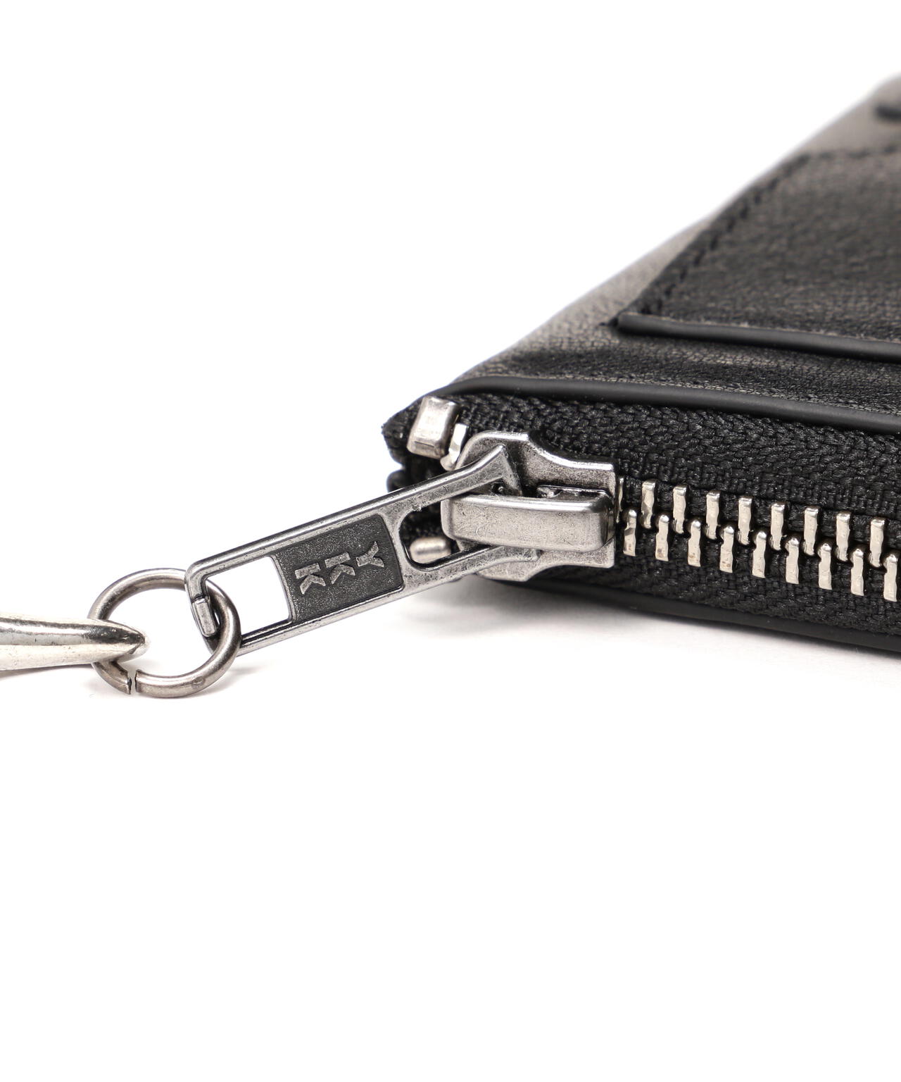 NOT4NERD/ノットフォーナード/PATCHED LEATHER SIDE ZIPPER CARD WALLET