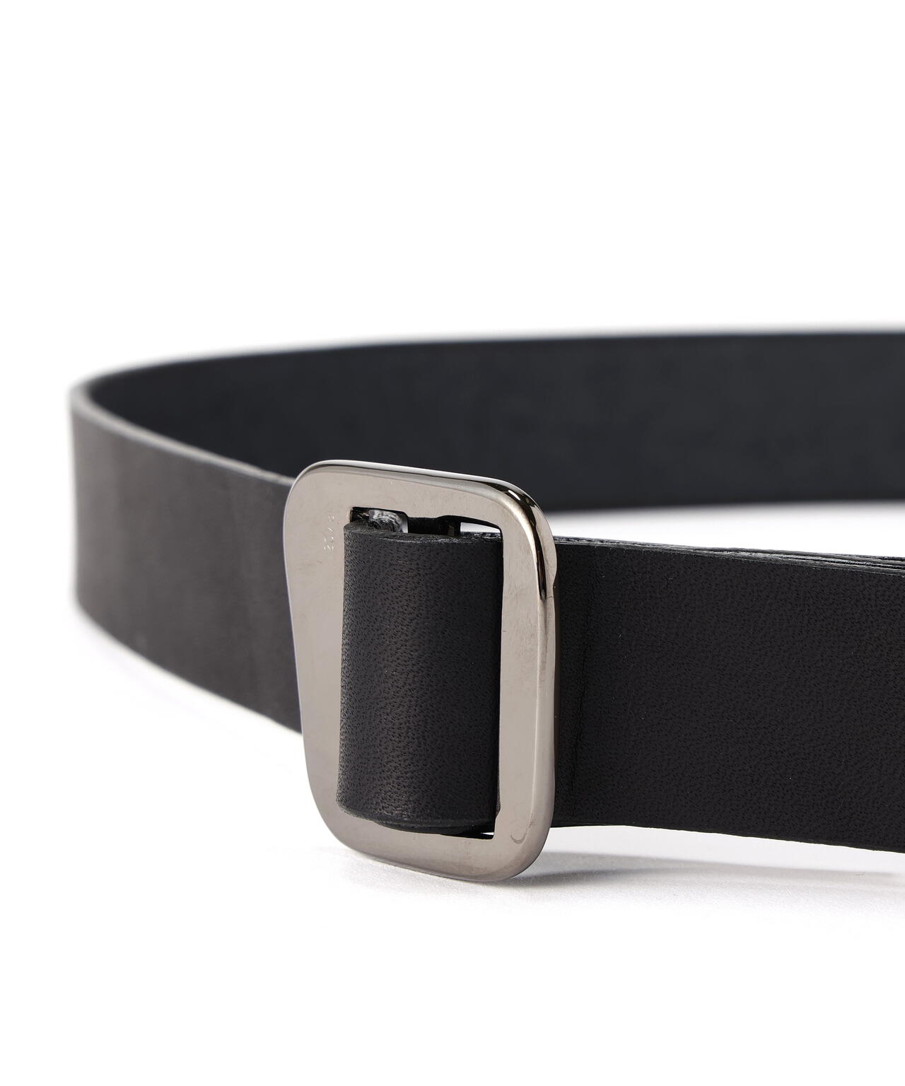 【20/80】トゥエンティーエイティー/ TOCHIGI LEATHER TAPE BELT WITH BRASS NARROW BUCKL