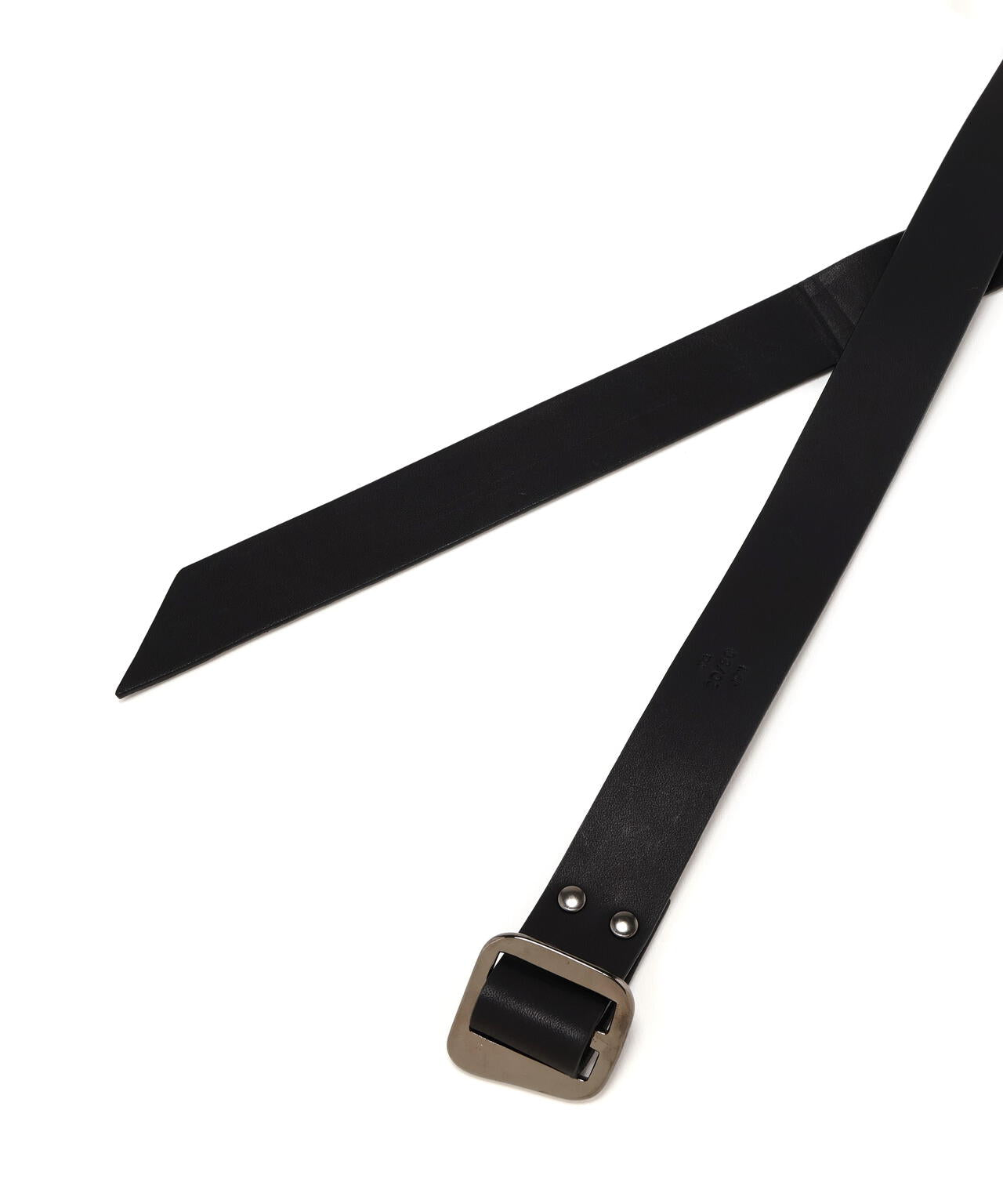 【20/80】トゥエンティーエイティー/ TOCHIGI LEATHER TAPE BELT WITH BRASS NARROW BUCKL