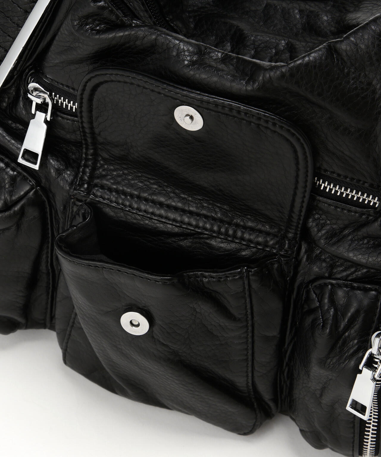 SIS/エスアイエス/PU Leather Shoulder Bag