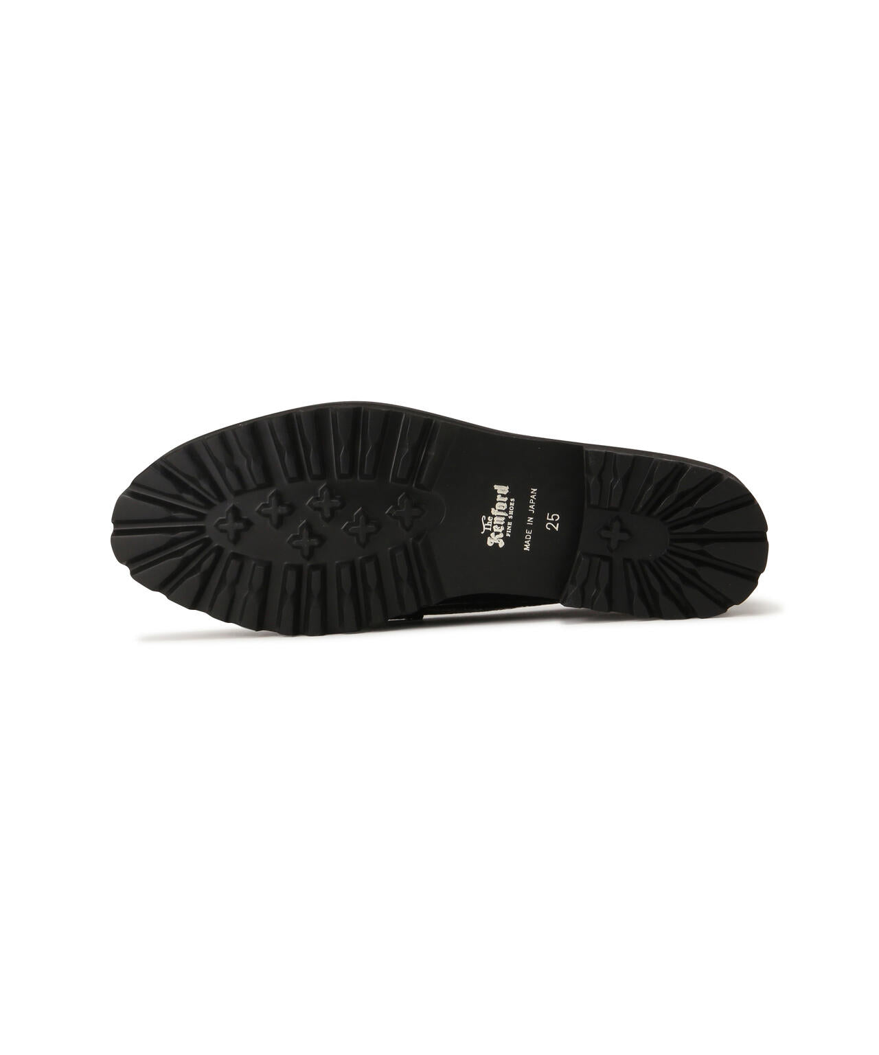 The Kenford Fineshoes/PAISLEY TANK SOLE LOAFERS BLACK×WHITE