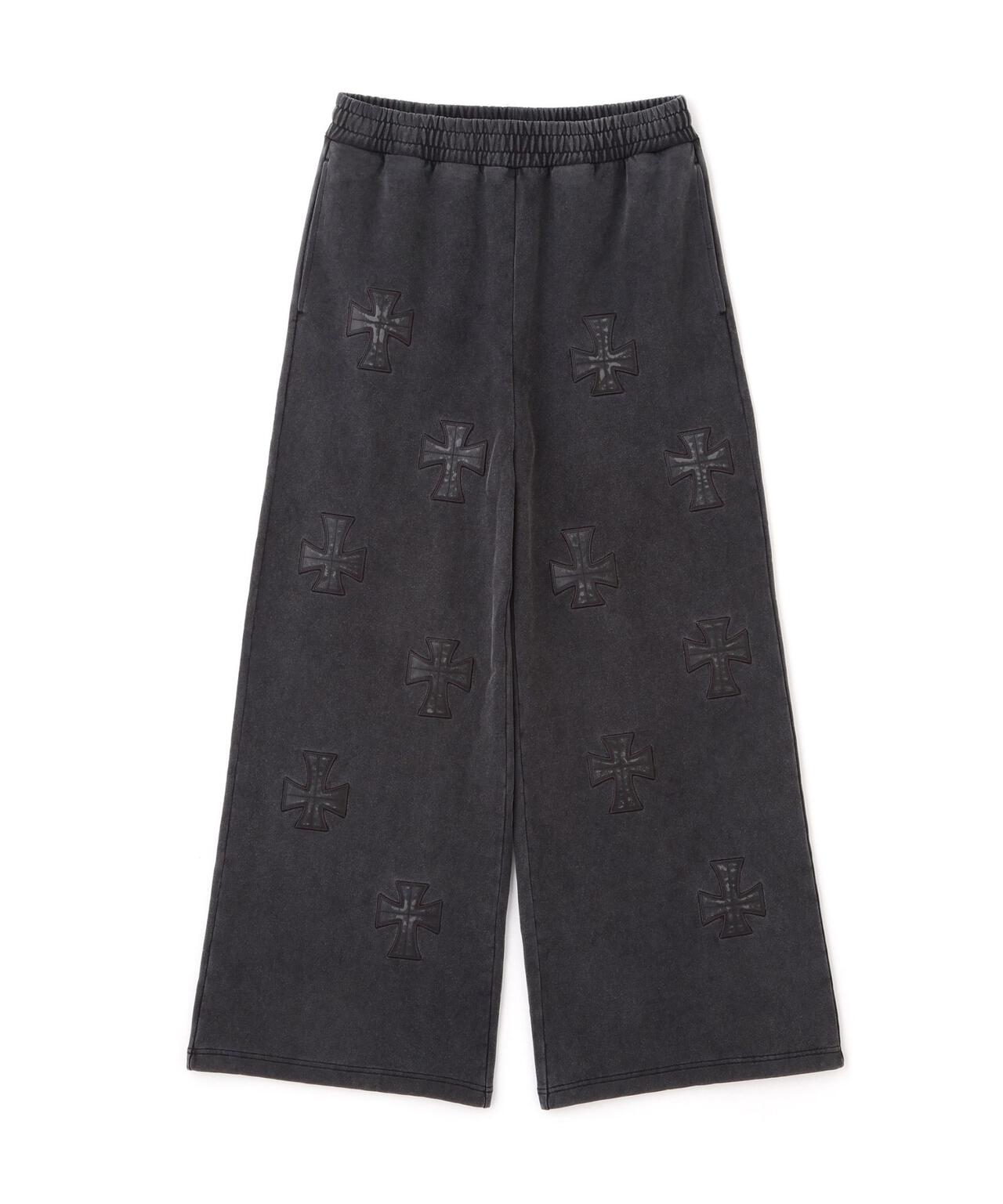UNKNOWNLONDON/アンノウンロンドン/【LHP EXCLUSIVE】LEATHER CROSS BUGGY PANTS