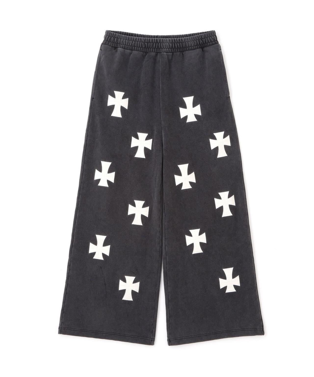 UNKNOWNLONDON/アンノウンロンドン/【LHP EXCLUSIVE】LEATHER CROSS BUGGY PANTS