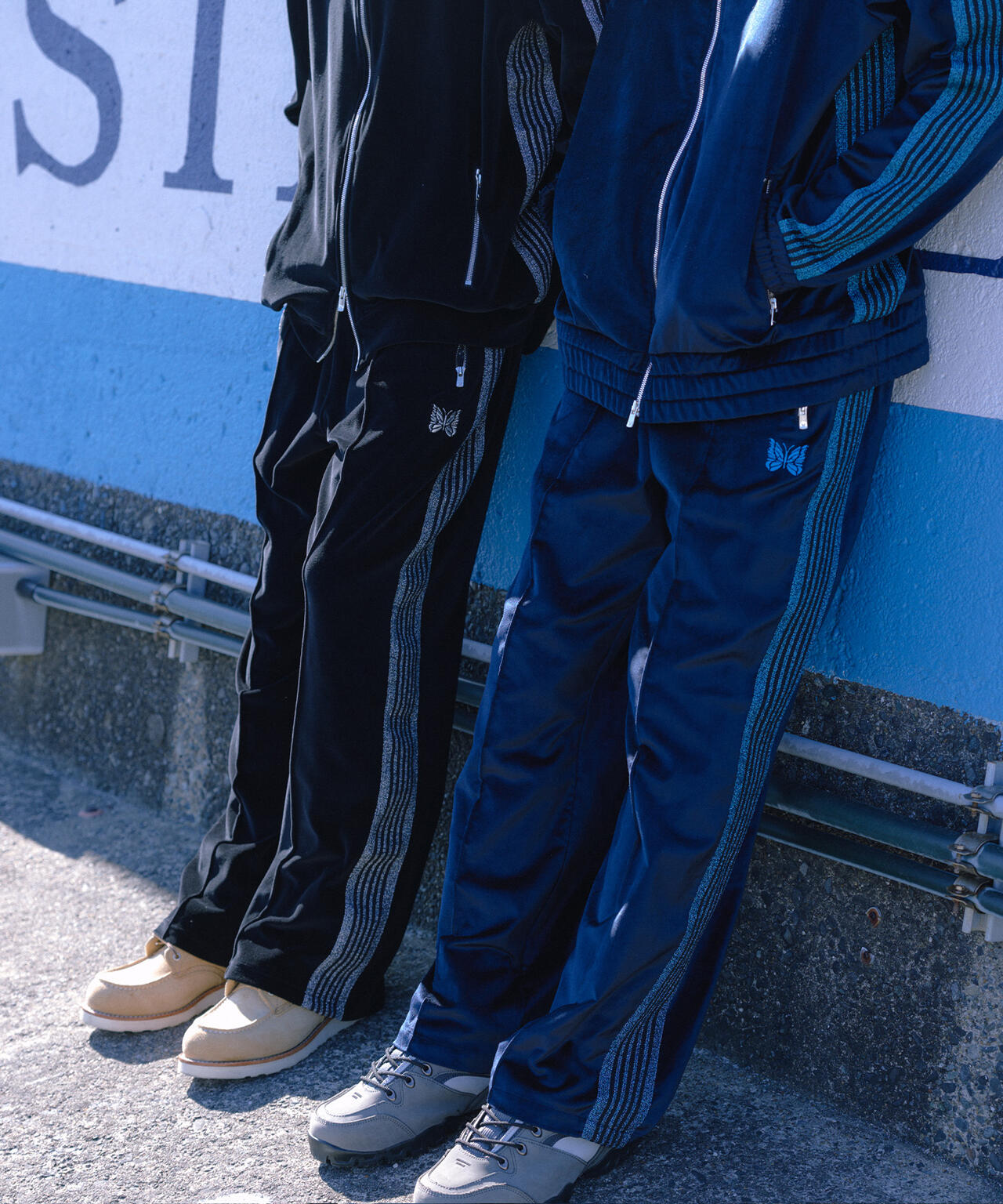 NEEDLES/ニードルズ/【LHP EXCLUSIVE】TRACK PANT - C/PE VELOUR(BLACK)