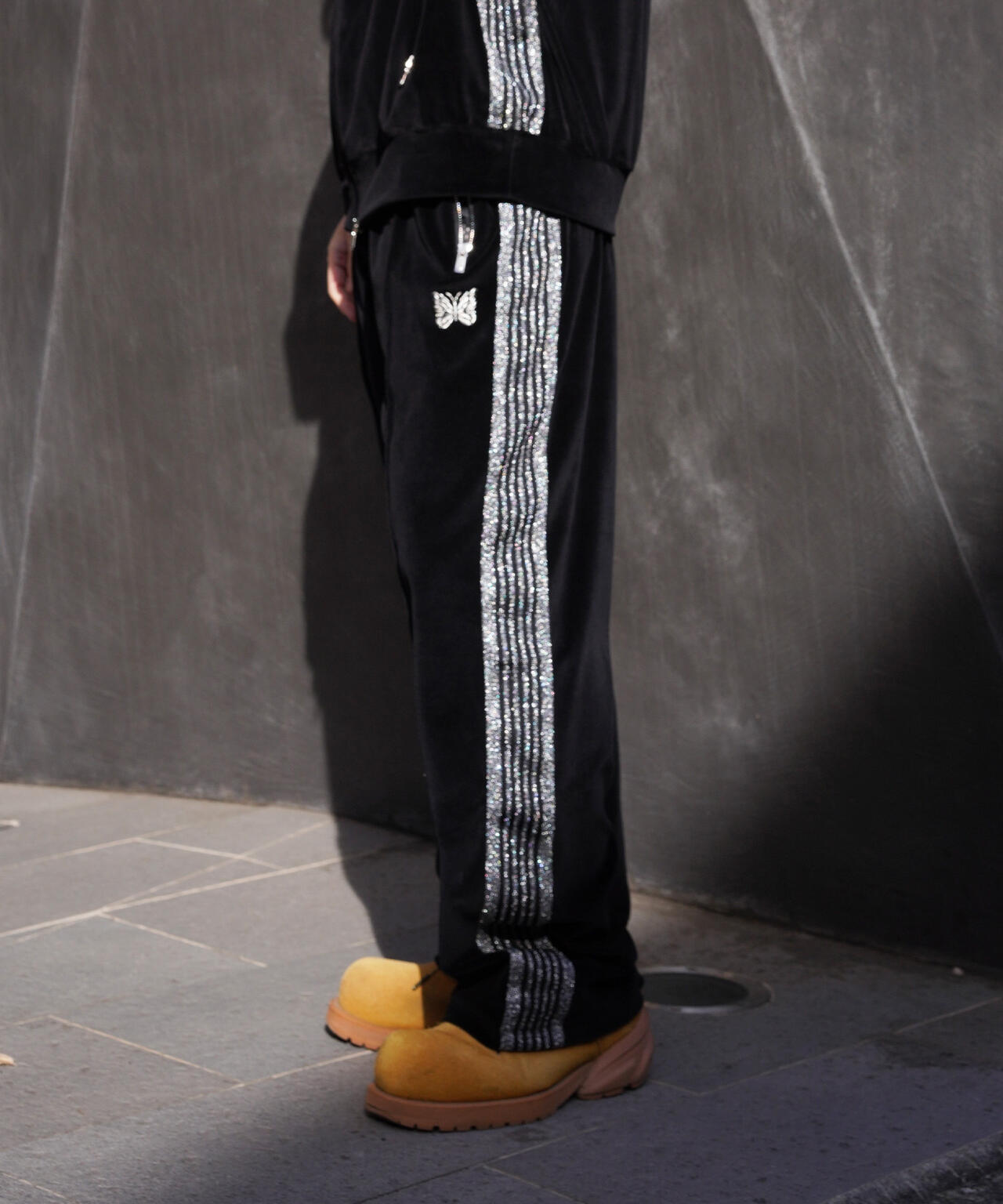 NEEDLES/ニードルズ/【LHP EXCLUSIVE】TRACK PANT - C/PE VELOUR(BLACK)