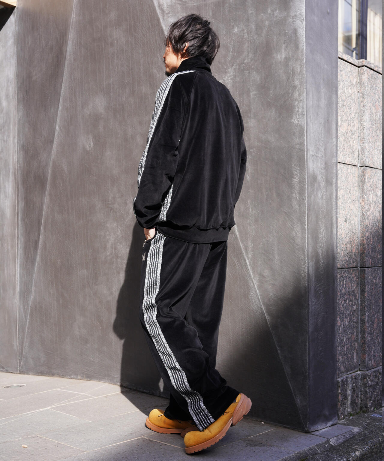 NEEDLES/ニードルズ/【LHP EXCLUSIVE】TRACK PANT - C/PE VELOUR(BLACK)