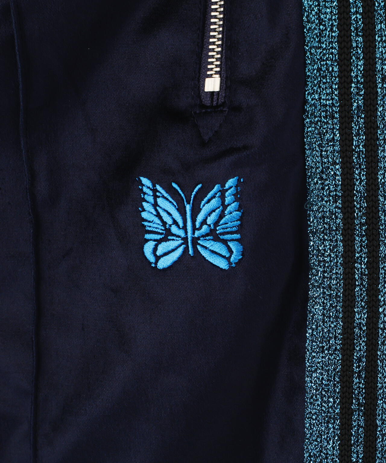 NEEDLES/ニードルズ/【LHP EXCLUSIVE】TRACK PANT - C/PE VELOUR(NAVY)