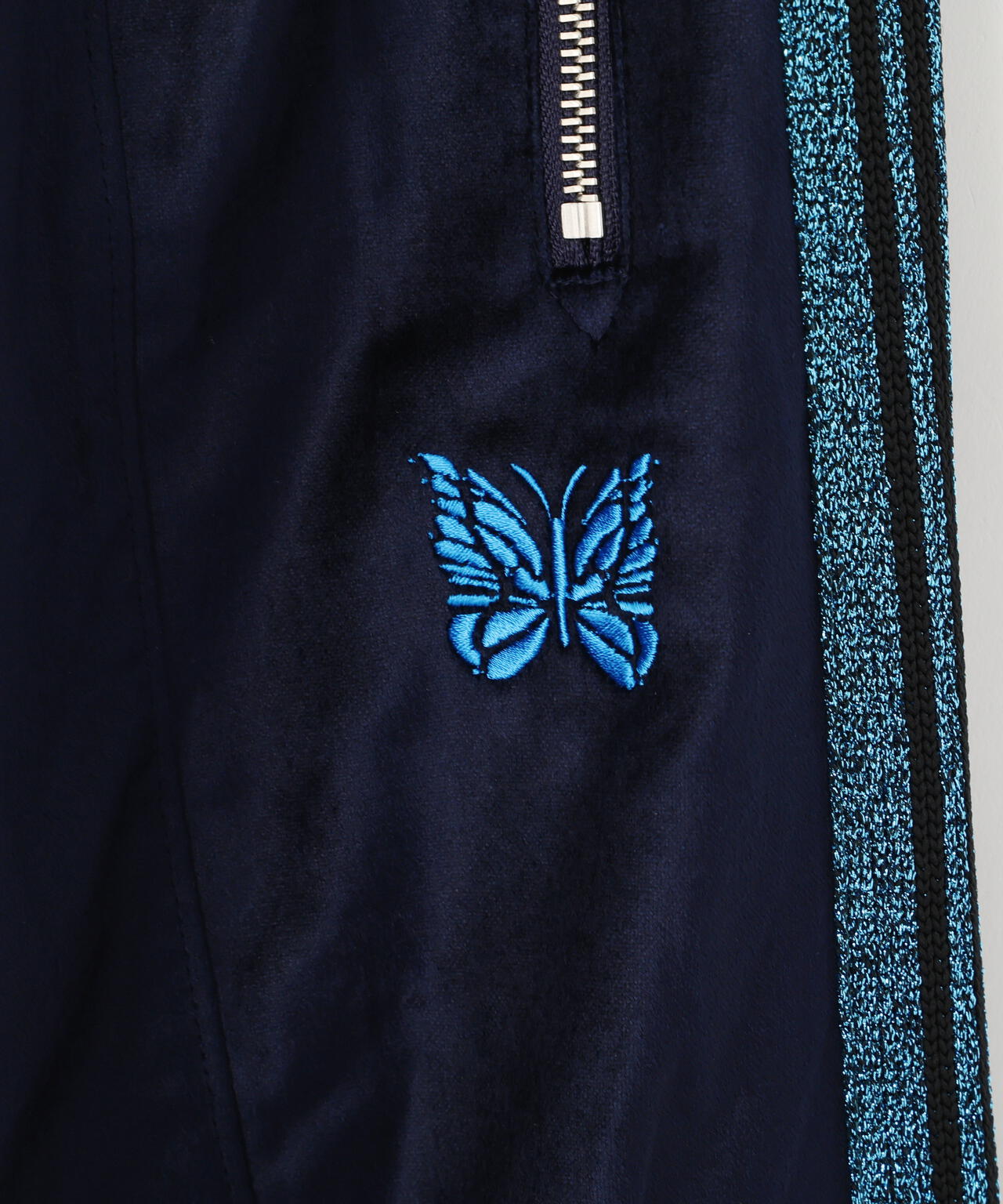 NEEDLES/ニードルズ/【LHP EXCLUSIVE】H.D.TRACK PANT - C/PE VELOUR(NAVY)