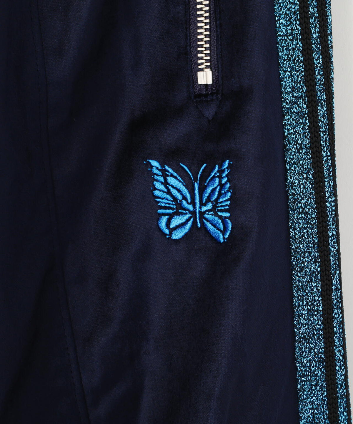 NEEDLES/ニードルズ/【LHP EXCLUSIVE】H.D.TRACK PANT - C/PE VELOUR(NAVY)