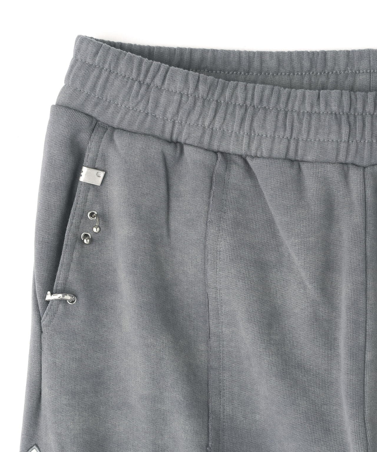 UNKNOWNLONDON/アンノウンロンドン/Dagger Cross Leather Patch Baggy Jogger Patns