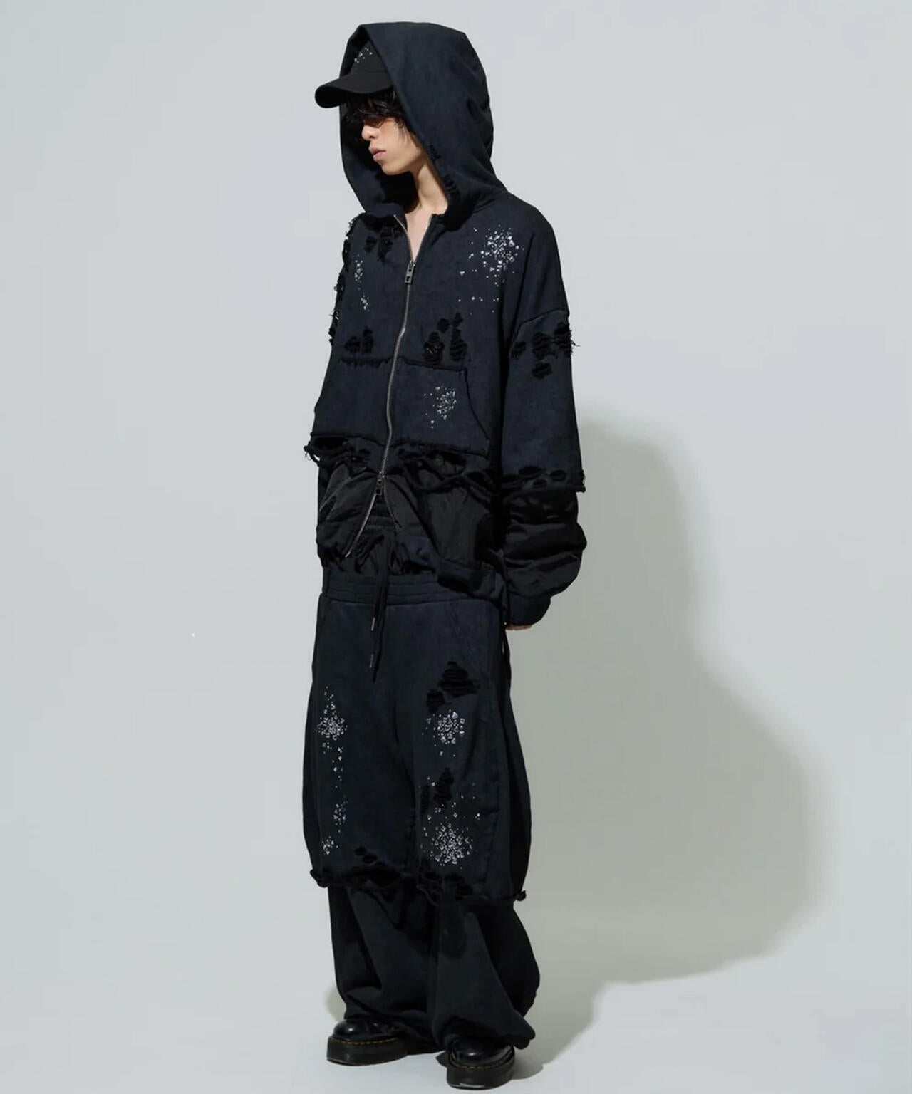 neith./ネイス/Meteor Low-rise Sweat Pants(Black)