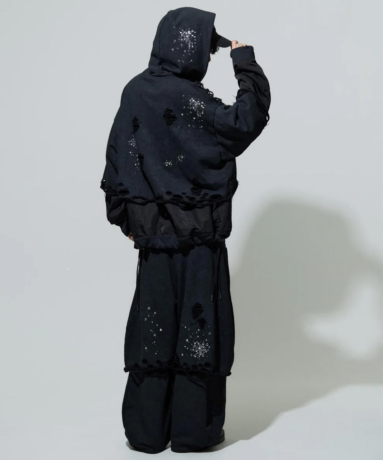 neith./ネイス/Meteor Low-rise Sweat Pants(Black)