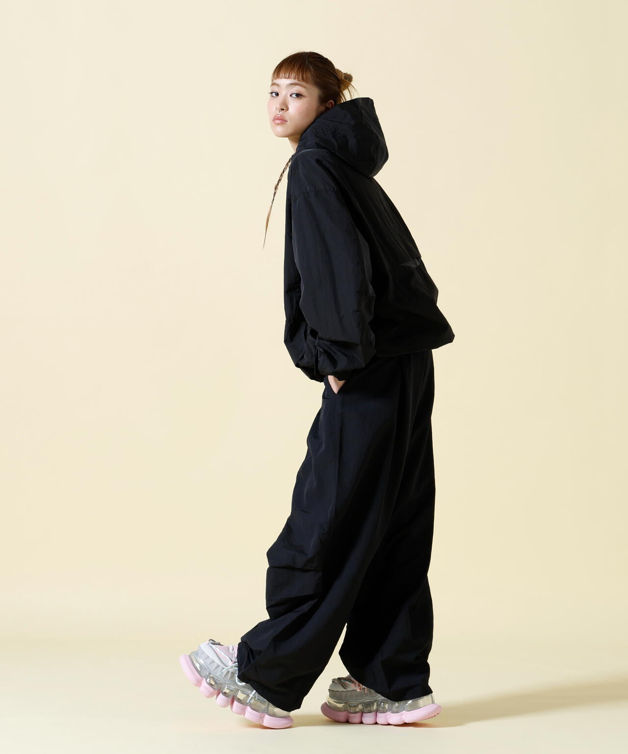 SIS/エスアイエス/Nylon Loose Pants
