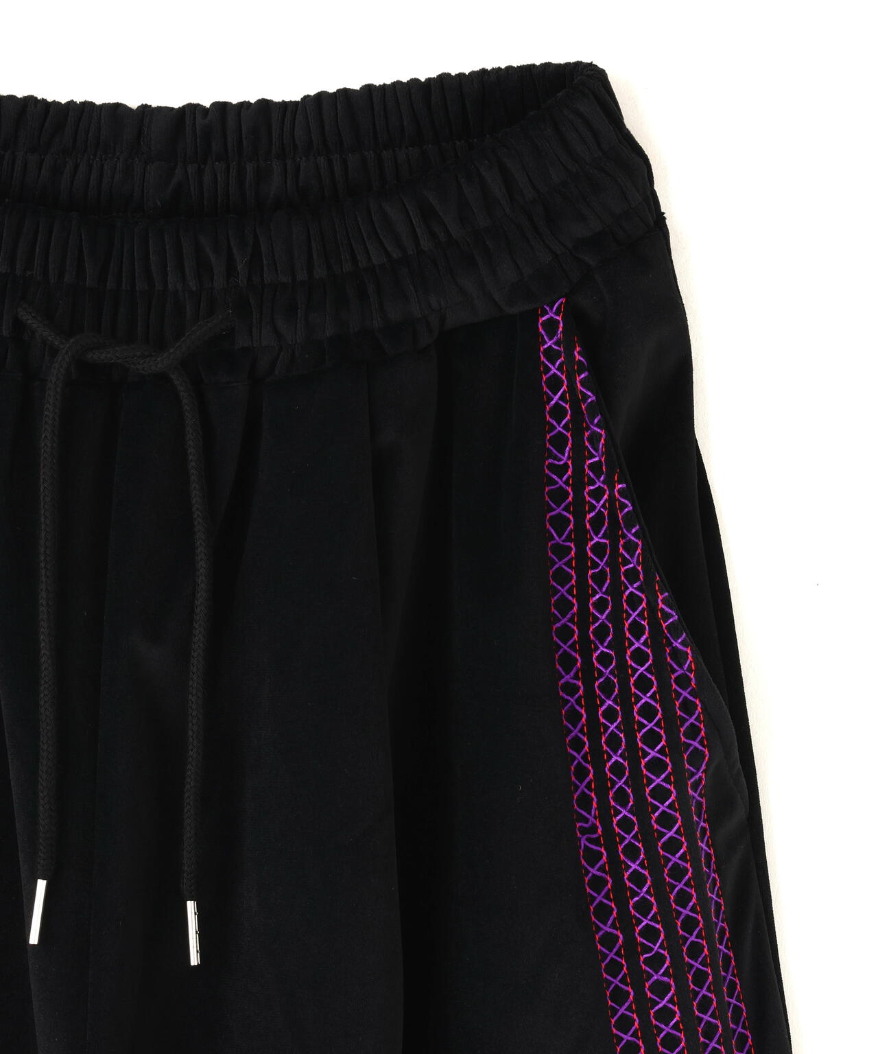 SIS/エスアイエス/Velour Line Wide Pants