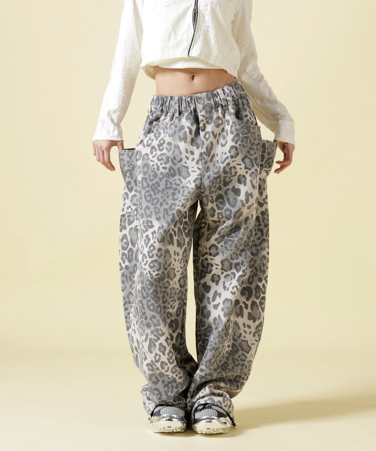 SIS/エスアイエス/Leopard Wide Pants