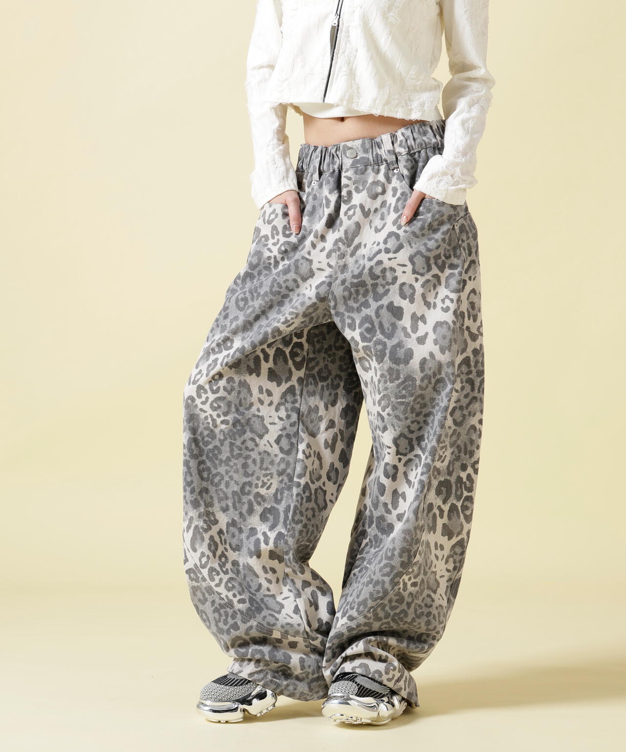 SIS/エスアイエス/Leopard Wide Pants