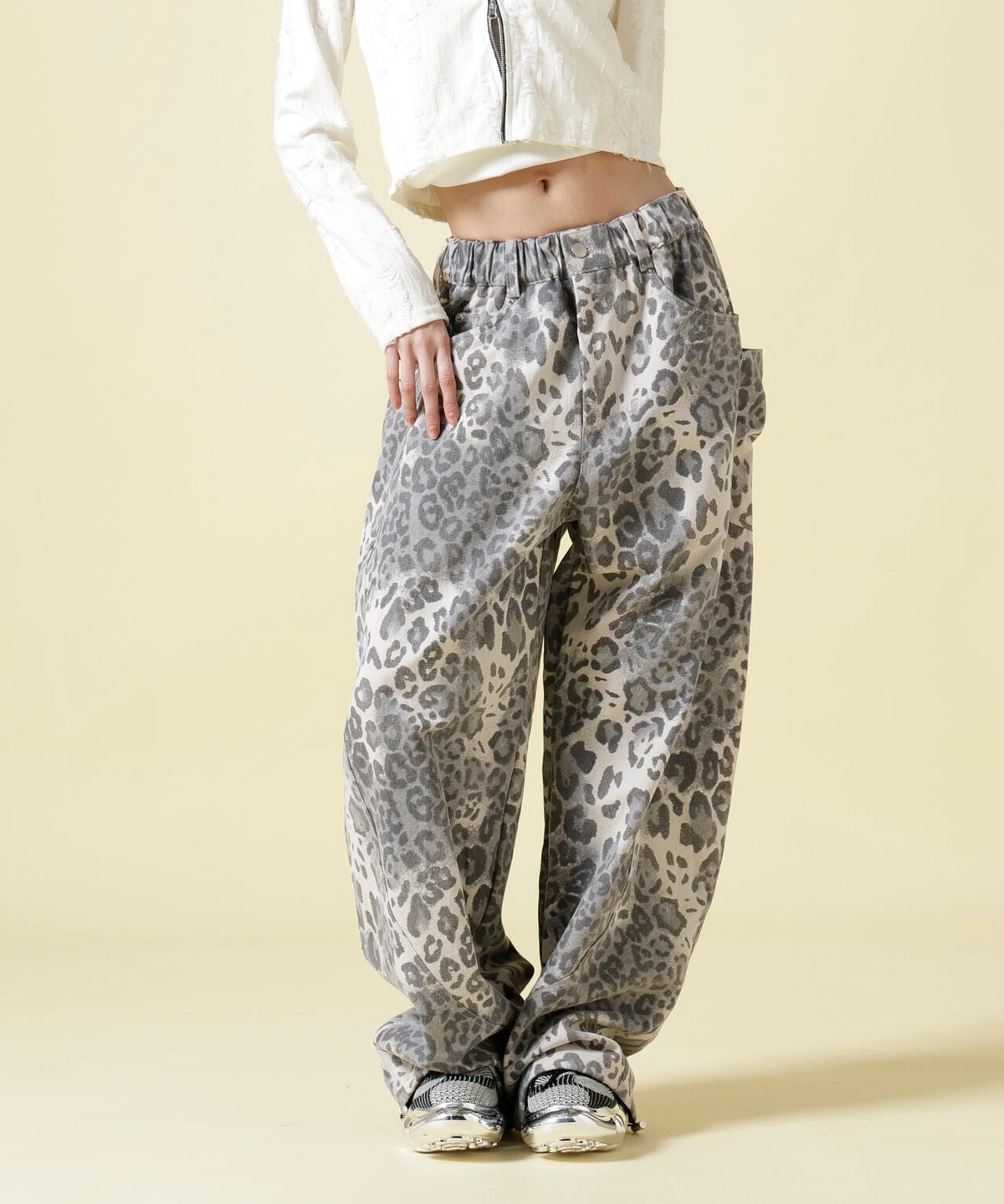 SIS/エスアイエス/Leopard Wide Pants