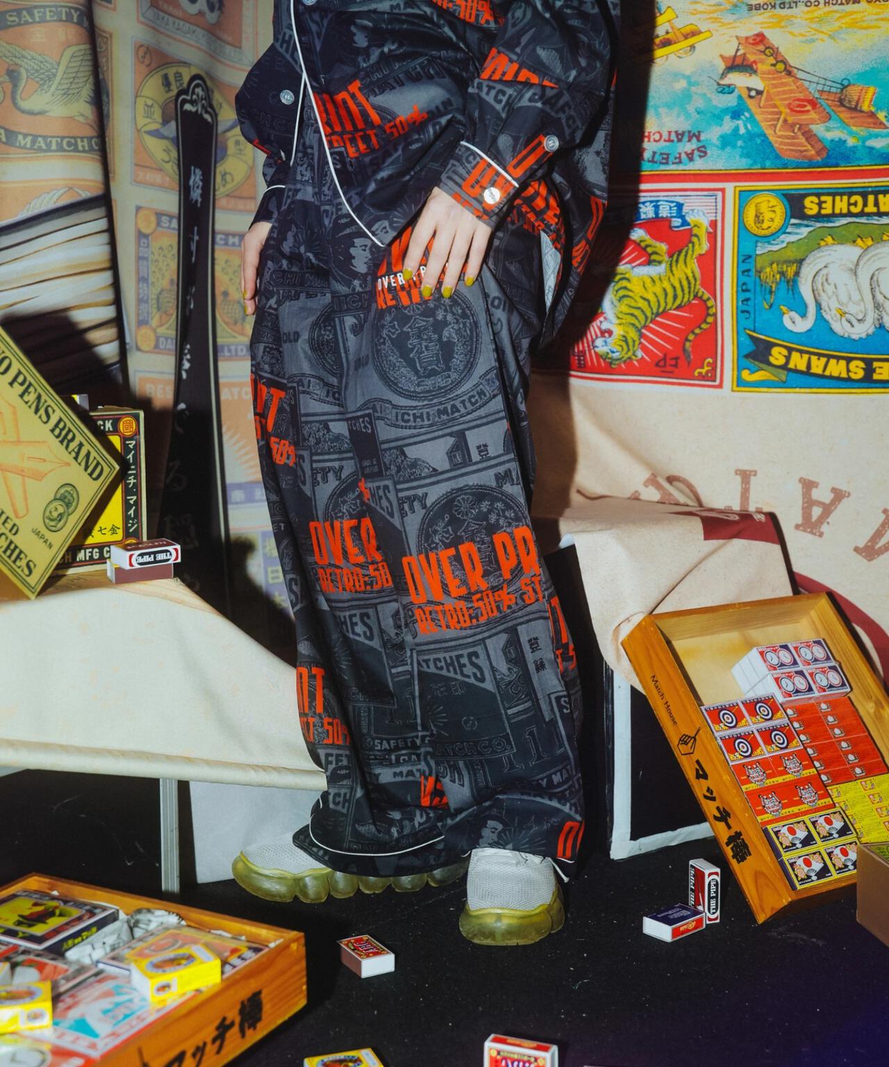 overprint/オーバープリント/×日本燐寸工業会 LOUNGE PANTS