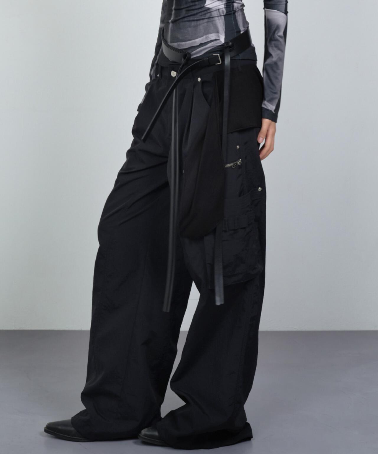 NACHE/ナチェ/MIXED LAYERD TIE JOGGER PANT