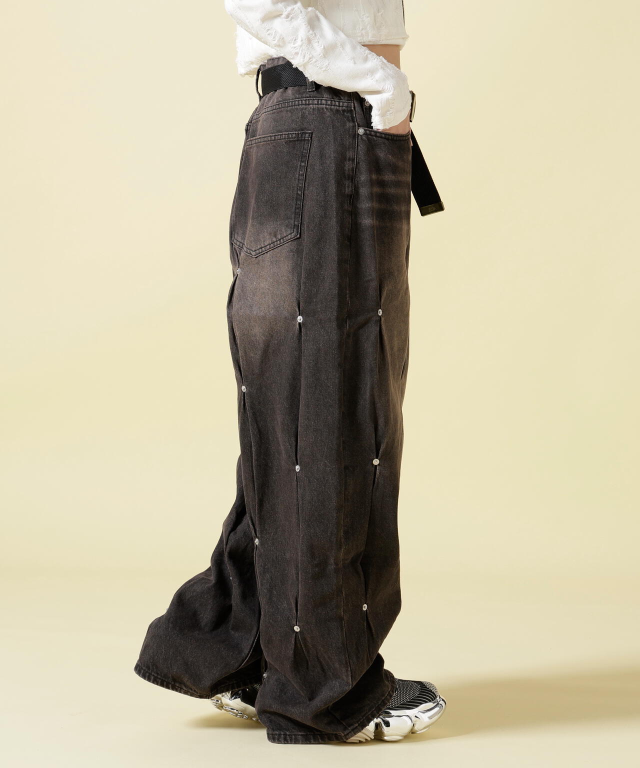 SIS/エスアイエス/Rivet Denim Pants