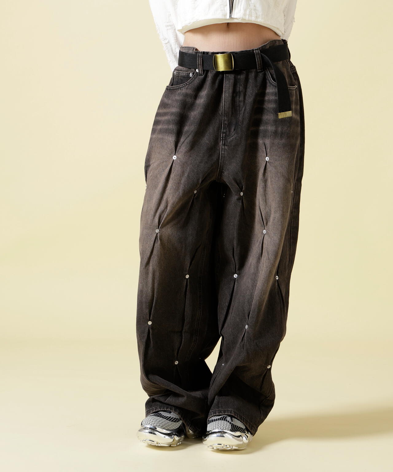 SIS/エスアイエス/Rivet Denim Pants
