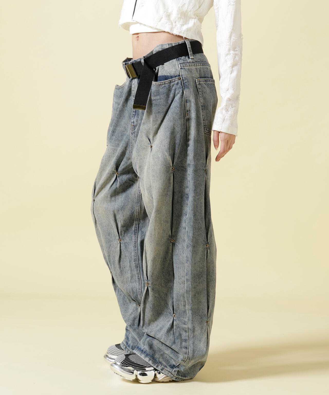 SIS/エスアイエス/Rivet Denim Pants