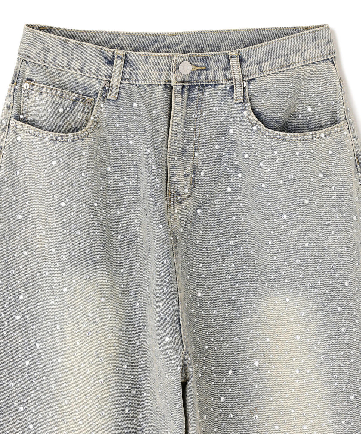 SIS/エスアイエス/LineStone Denim Pants