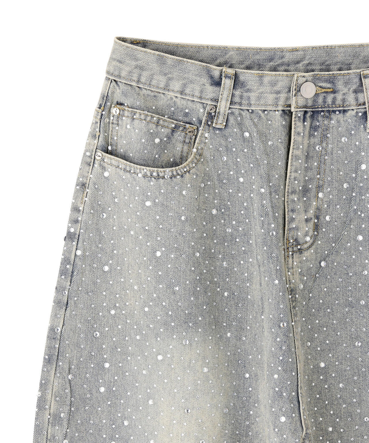 SIS/エスアイエス/LineStone Denim Pants