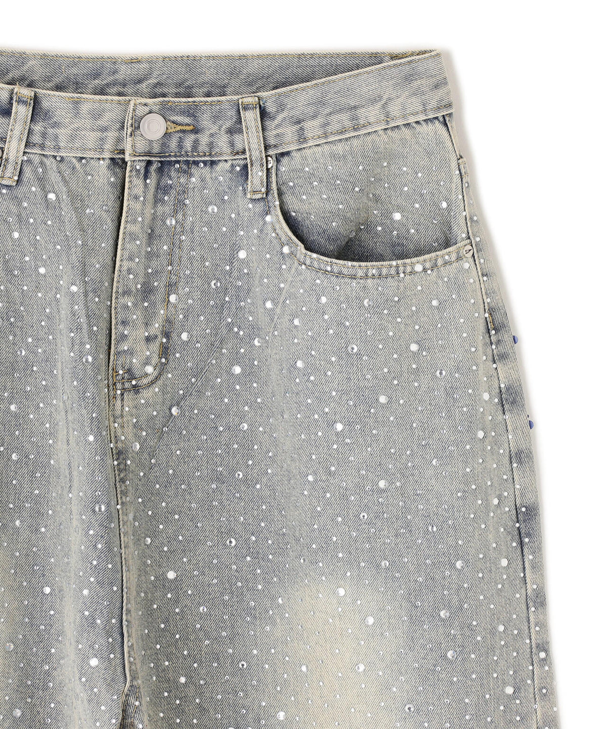 SIS/エスアイエス/LineStone Denim Pants