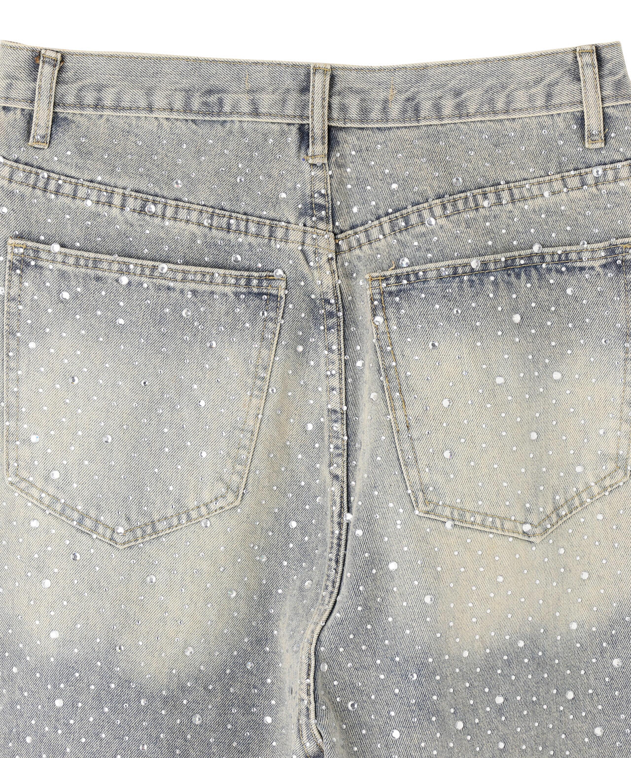 SIS/エスアイエス/LineStone Denim Pants