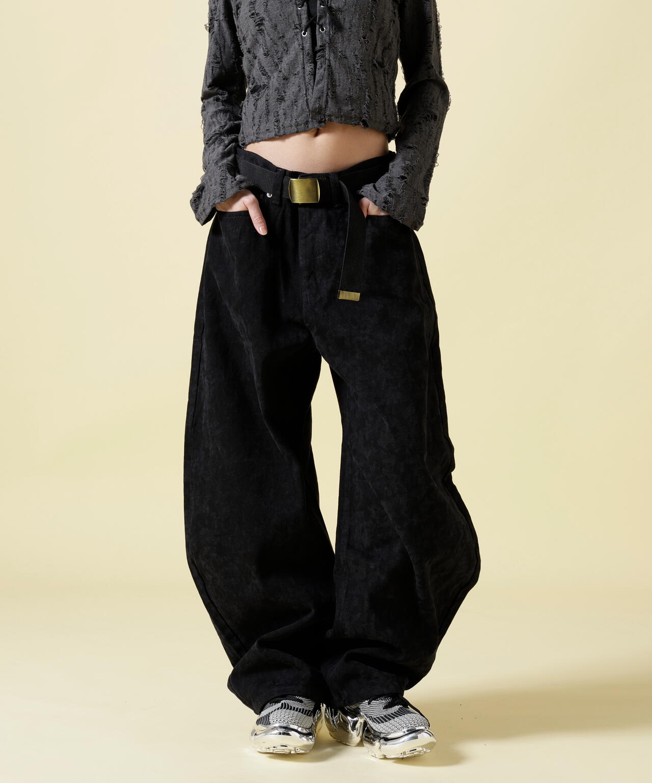 SIS/エスアイエス/Wide Denim Pants