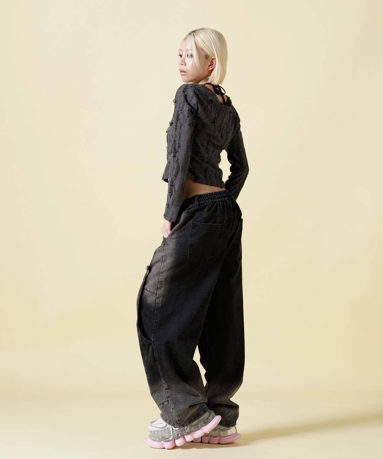 SIS/エスアイエス/Layered Denim Pants