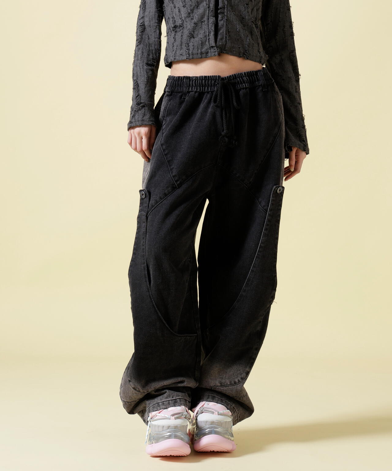SIS/エスアイエス/Layered Denim Pants
