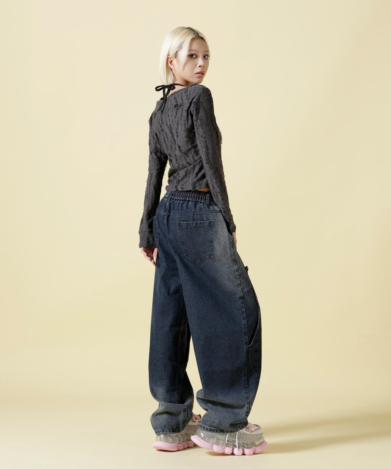 SIS/エスアイエス/Layered Denim Pants