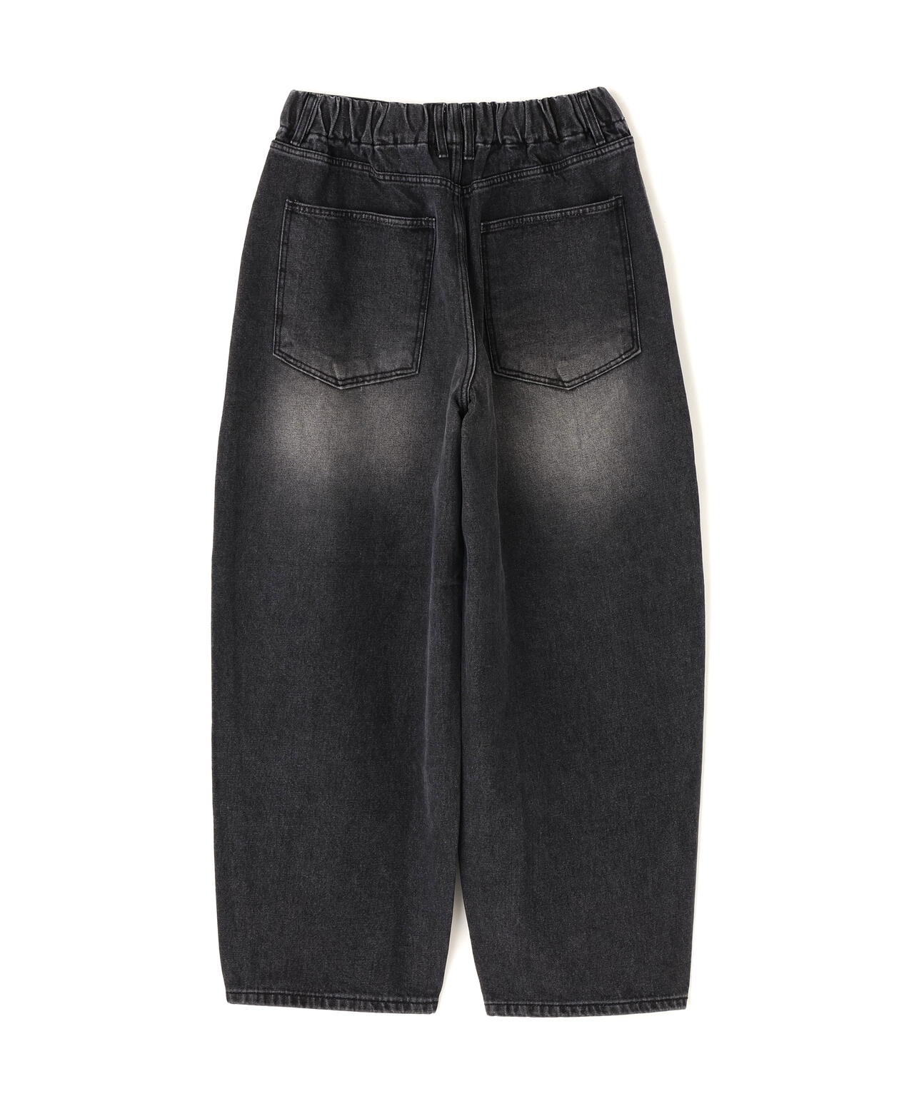 SIS/エスアイエス/Washed Denim Wide Pants Black