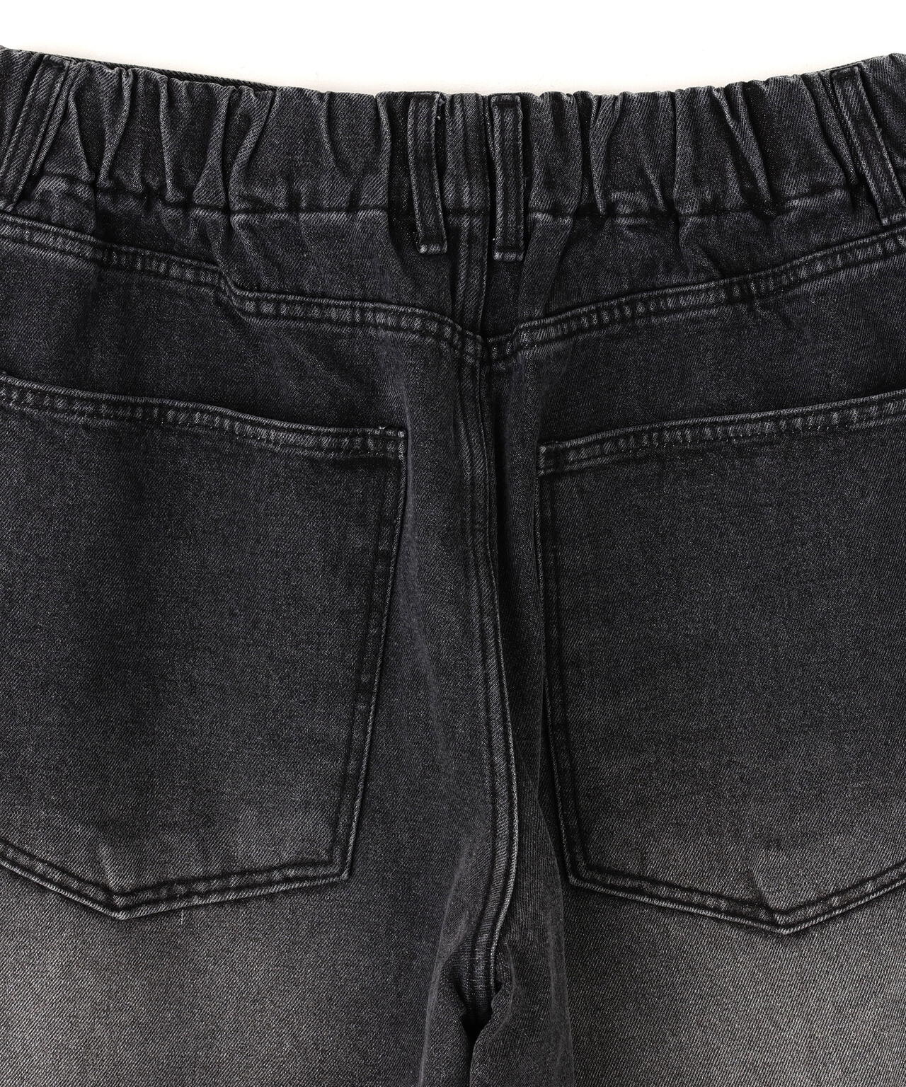 SIS/エスアイエス/Washed Denim Wide Pants Black