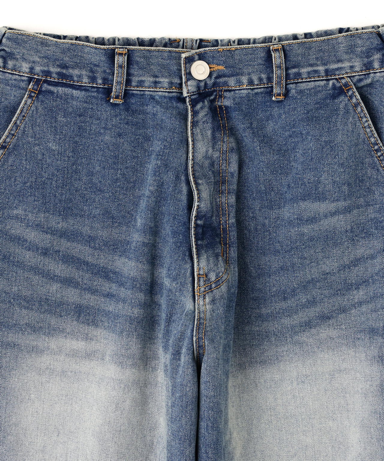 SIS/エスアイエス/Washed Denim Wide Pants Blue