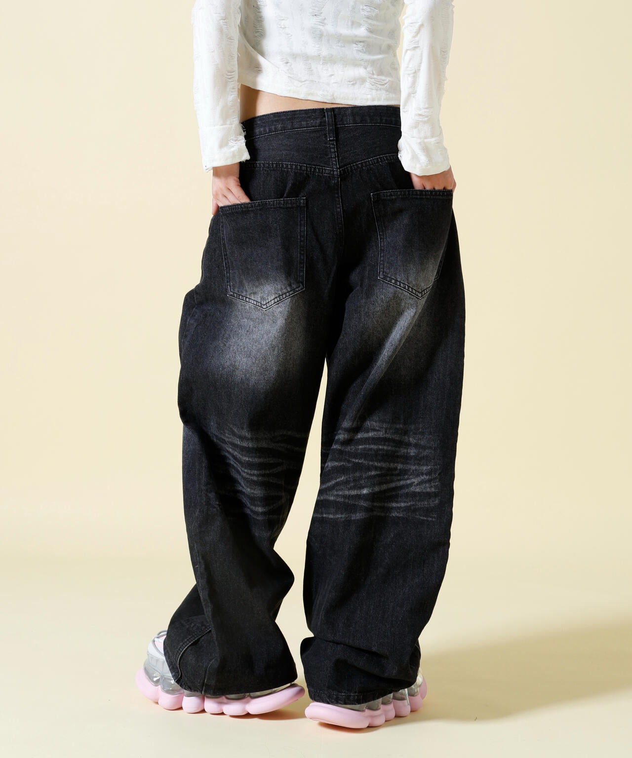 SIS/エスアイエス/Damaged Denim Pants