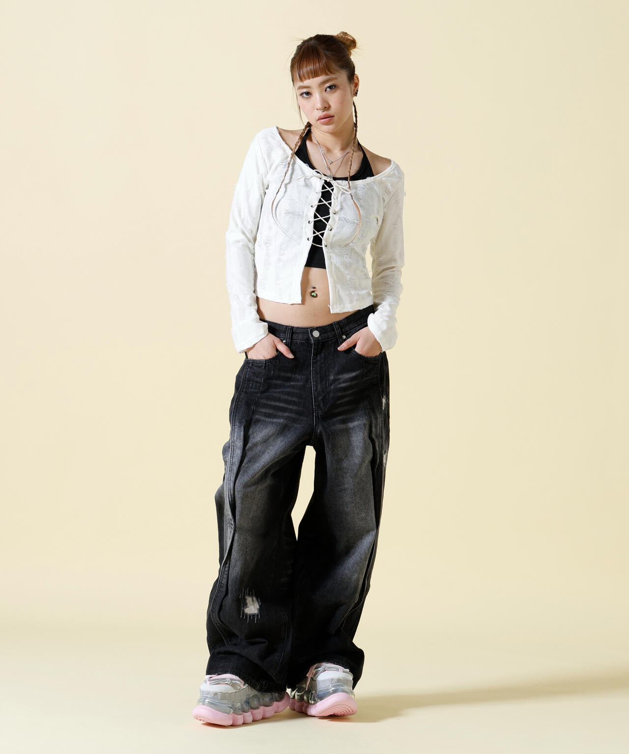 SIS/エスアイエス/Damaged Denim Pants