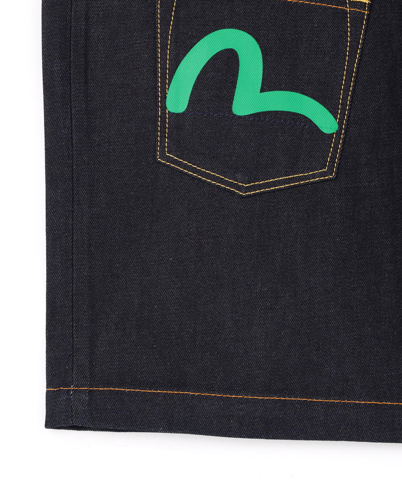 EVISU/エヴィス/Seagull Print and Multi-Pocket Fashion Fit Denim Shorts