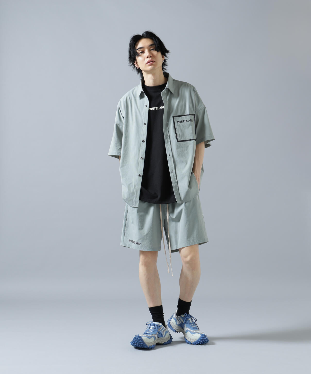 【WEB&DEPOT限定】WHITELAND/ホワイトランド/LOGO P-TECK SHORTS
