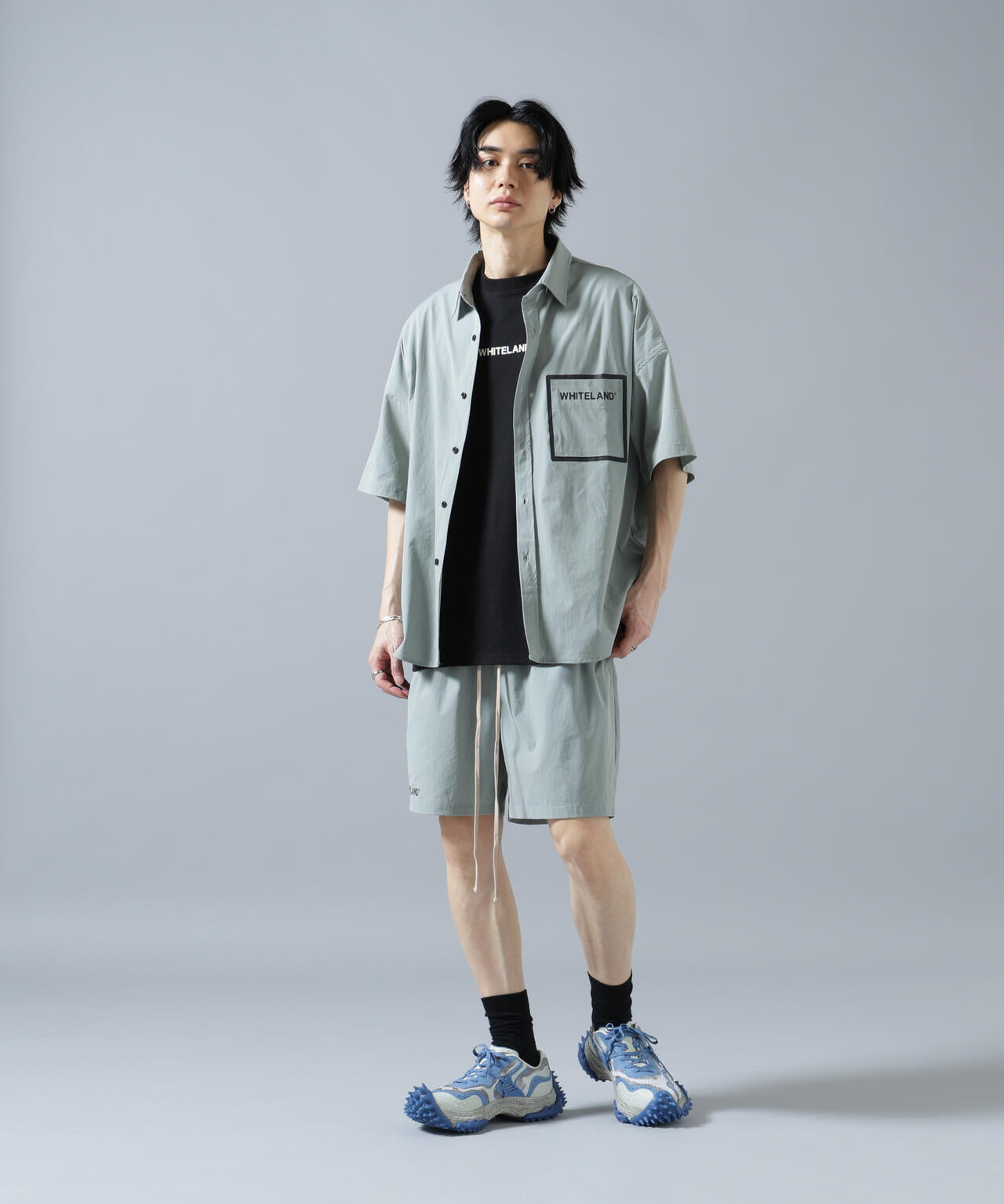 【WEB&DEPOT限定】WHITELAND/ホワイトランド/LOGO P-TECK SHORTS