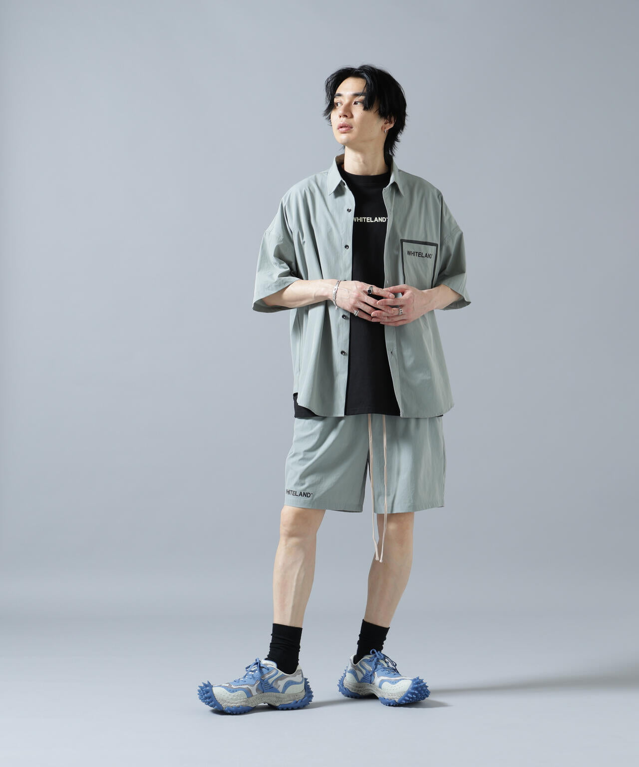 【WEB&DEPOT限定】WHITELAND/ホワイトランド/LOGO P-TECK SHORTS
