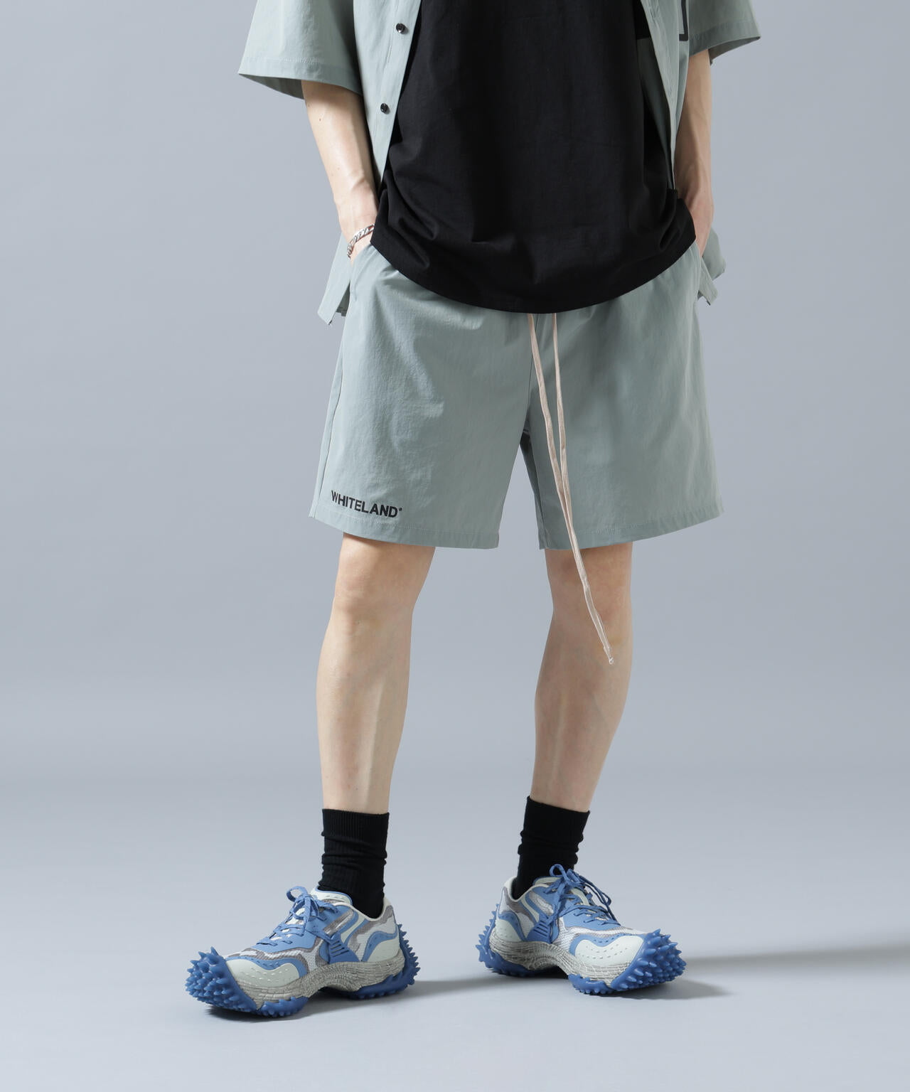 【WEB&DEPOT限定】WHITELAND/ホワイトランド/LOGO P-TECK SHORTS