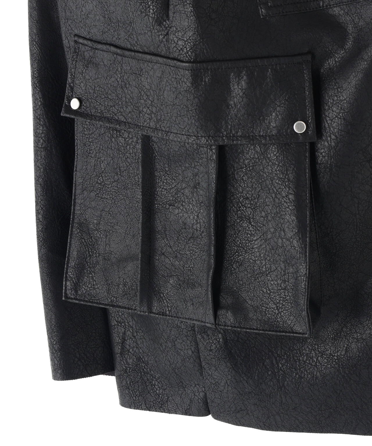 DankeSchon/ダンケシェーン/PULEATHER CARGO SHORTS