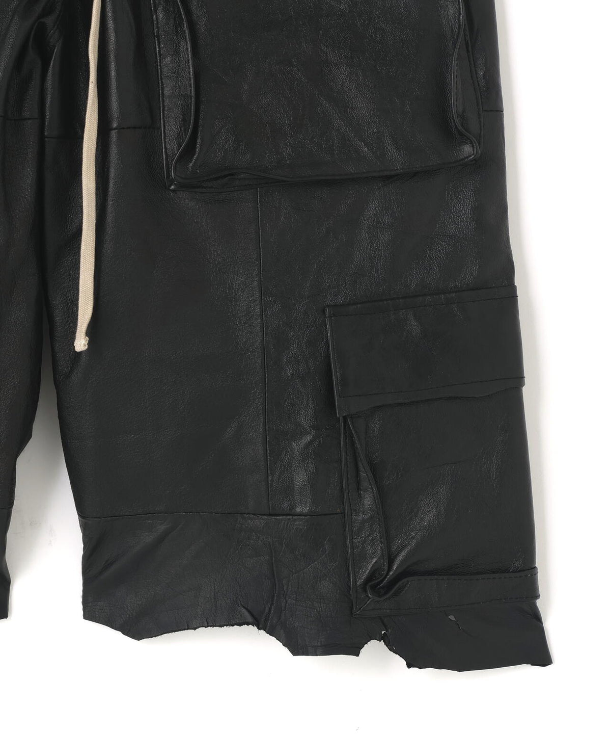 DankeSchon/ダンケシェーン/REPRO-LEATHER CARGO SHORTS