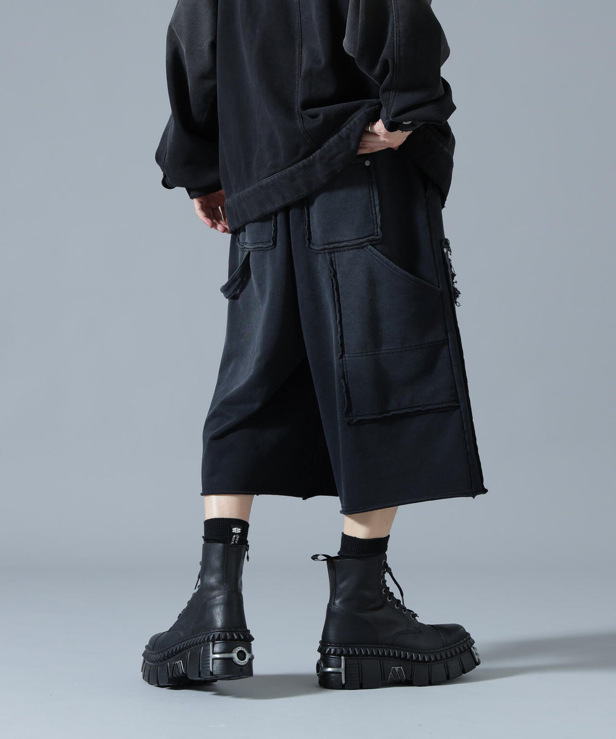 DankeSchon/ダンケシェーン/SULFUR SWEAT W-KNEE SHORTS