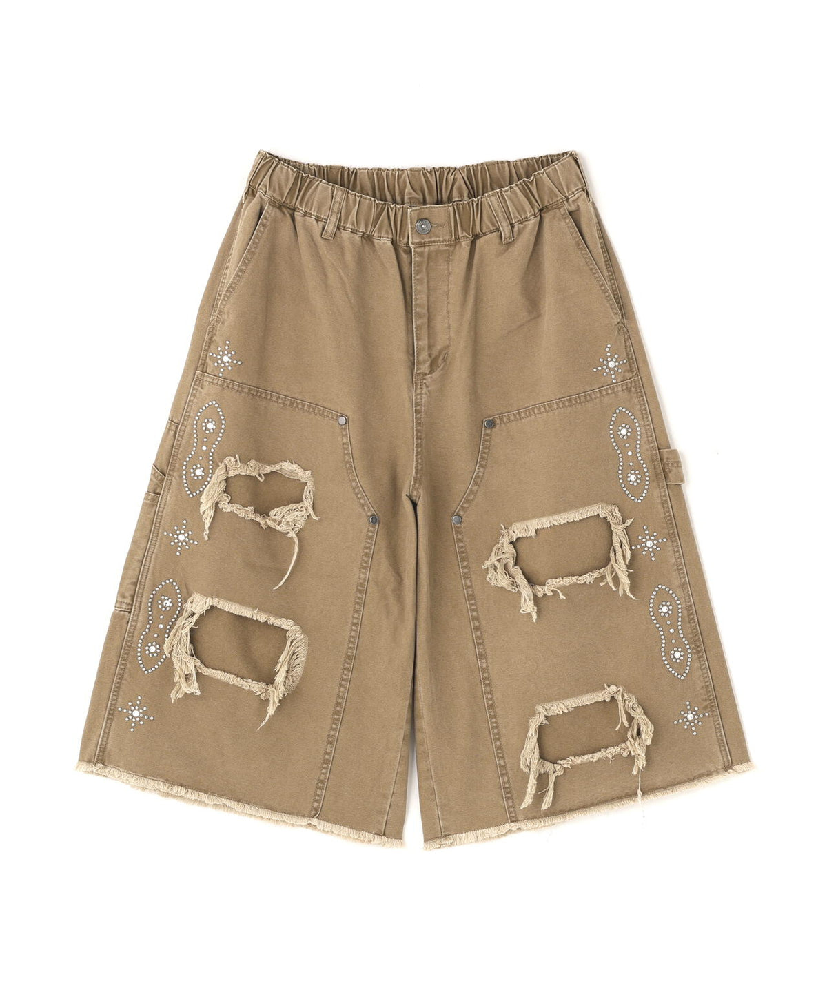 DankeSchon/ダンケシェーン/STUDS W-KNEE DUCK SHORTS